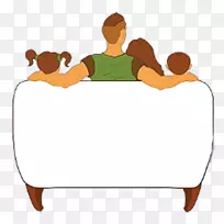 电视家庭卡通剪贴画-一家人看PNG电视插图-空若网 电视家庭卡通剪贴画-一家人看PNG电视插图-空若网
