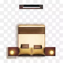 电视平面-平板电视双主卧室尺寸图-空若网 电视平面-平板电视双主卧室尺寸图-空若网