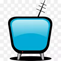 电视免费内容剪辑艺术-蓝色夸张电视-空若网 电视免费内容剪辑艺术-蓝色夸张电视-空若网