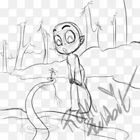 智人画线艺术手指素描-心跳-空若网 智人画线艺术手指素描-心跳-空若网