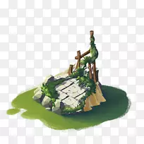 岩石动画剪辑艺术.绿色简单的石头装饰图案-空若网 岩石动画剪辑艺术.绿色简单的石头装饰图案-空若网