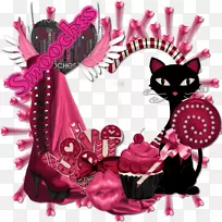 猫画-爱情与黑猫-空若网 猫画-爱情与黑猫-空若网