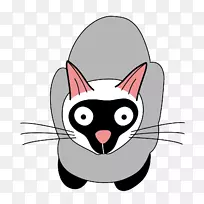 猫卡通画-可爱的猫-空若网 猫卡通画-可爱的猫-空若网