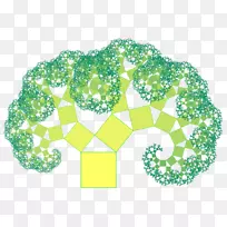 毕达哥拉斯树毕达哥拉斯定理分形艺术夏树-空若网 毕达哥拉斯树毕达哥拉斯定理分形艺术夏树-空若网