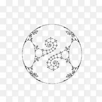 双曲几何圆等距对称圆-空若网 双曲几何圆等距对称圆-空若网