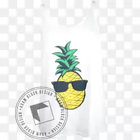 无袖T恤外套字体-菠萝海滩-空若网 无袖T恤外套字体-菠萝海滩-空若网