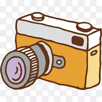 照相机剪贴画手绘橙色照相机-空若网 照相机剪贴画手绘橙色照相机-空若网