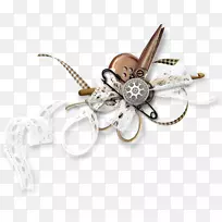 魅力和吊坠,身体珠宝,银-银-空若网 魅力和吊坠,身体珠宝,银-银-空若网