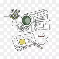 数字数据摄像机插图.数码相机插图-空若网 数字数据摄像机插图.数码相机插图-空若网