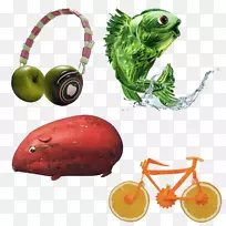 意大利摄影师艺术时尚配件水果蔬菜创意造型-空若网 意大利摄影师艺术时尚配件水果蔬菜创意造型-空若网