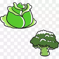 白菜花椰菜叶菜卡通蔬菜-空若网 白菜花椰菜叶菜卡通蔬菜-空若网