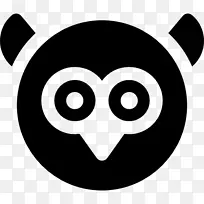 鼻子白色标志黑色m剪贴画猫头鹰符号-空若网 鼻子白色标志黑色m剪贴画猫头鹰符号-空若网