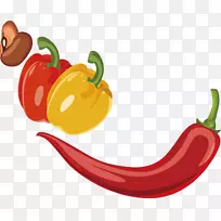 辣椒花椒蔬菜卡通蔬菜-空若网 辣椒花椒蔬菜卡通蔬菜-空若网