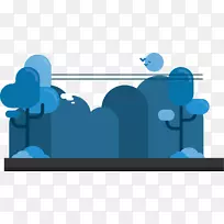 道路蓝色背景油电路-空若网 道路蓝色背景油电路-空若网