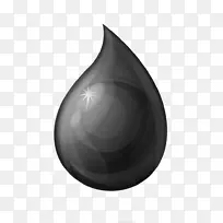 白色黑色球体-一滴油插图照片-空若网 白色黑色球体-一滴油插图照片-空若网