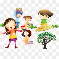 卡通儿童剪贴画-卡通儿童-空若网 卡通儿童剪贴画-卡通儿童-空若网