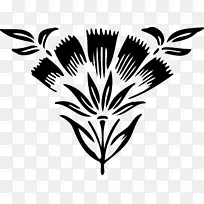 株系对称植物茎开花植物剪贴画线-空若网 株系对称植物茎开花植物剪贴画线-空若网