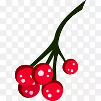 樱桃水果剪贴画-简单的红樱桃-空若网 樱桃水果剪贴画-简单的红樱桃-空若网