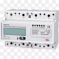 电表千瓦时三相电力DIN轨道电能表-空若网 电表千瓦时三相电力DIN轨道电能表-空若网