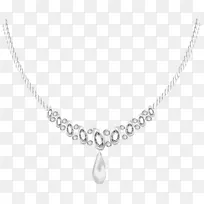 项链黑白链银-透明项链PNG剪贴画-空若网 项链黑白链银-透明项链PNG剪贴画-空若网
