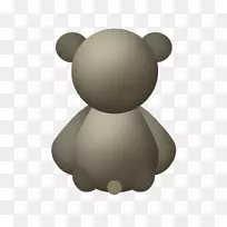 熊画卡通-棒形卡通熊-空若网 熊画卡通-棒形卡通熊-空若网