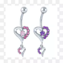 耳环宝石体珠宝粉红m银宝石-空若网 耳环宝石体珠宝粉红m银宝石-空若网