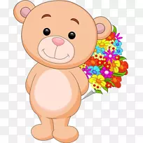 熊卡通可爱插图-卡通熊材料-空若网 熊卡通可爱插图-卡通熊材料-空若网