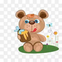 蜜蜂摄影剪辑艺术.卡通熊材料-空若网 蜜蜂摄影剪辑艺术.卡通熊材料-空若网