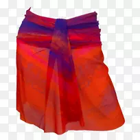 肩裙-橙色裙-空若网 肩裙-橙色裙-空若网