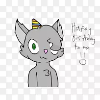 胡须猫剪贴画-祝我生日快乐-空若网 胡须猫剪贴画-祝我生日快乐-空若网