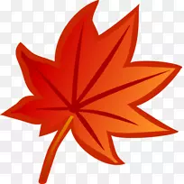 剪贴画-红色秋枫叶-空若网 剪贴画-红色秋枫叶-空若网