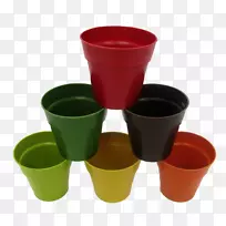 咖啡杯塑料花盆杯-空若网 咖啡杯塑料花盆杯-空若网