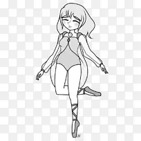 画手指线艺术素描-白色珍珠-空若网 画手指线艺术素描-白色珍珠-空若网