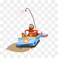 游乐园土坯插画-保险杠车-空若网 游乐园土坯插画-保险杠车-空若网