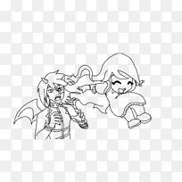 智人手指线艺术白色素描-保姆卡通-空若网 智人手指线艺术白色素描-保姆卡通-空若网