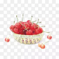 樱桃画彩色铅笔草莓插图.手绘樱桃-空若网 樱桃画彩色铅笔草莓插图.手绘樱桃-空若网