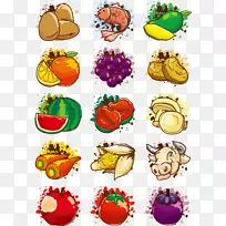 蔬菜剪贴画.彩色蔬菜-空若网 蔬菜剪贴画.彩色蔬菜-空若网