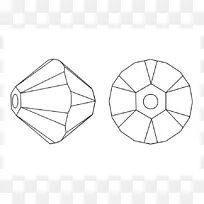 施华洛世奇银珠对称色素描晶体-空若网 施华洛世奇银珠对称色素描晶体-空若网