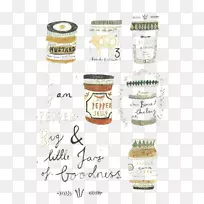 绘画插画水彩画插图.手绘复古标签设计-空若网 绘画插画水彩画插图.手绘复古标签设计-空若网