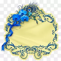 蓝色剪贴画-老式蓝色图案装饰宣传标签-空若网 蓝色剪贴画-老式蓝色图案装饰宣传标签-空若网