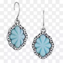 青绿色耳环体珠宝银首饰-空若网 青绿色耳环体珠宝银首饰-空若网