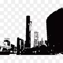 威利斯塔轮廓建筑.彩绘轮廓-空若网 威利斯塔轮廓建筑.彩绘轮廓-空若网