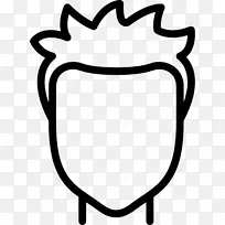 头饰线艺术白色剪贴画-美容师-空若网 头饰线艺术白色剪贴画-美容师-空若网