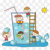 杯夹艺术-杯子里的孩子们-空若网 杯夹艺术-杯子里的孩子们-空若网