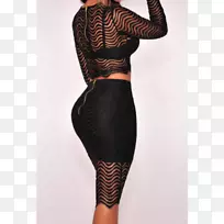 袖裙花边上衣连衣裙-空若网 袖裙花边上衣连衣裙-空若网