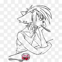 线条艺术画鼻子白鼻子-空若网 线条艺术画鼻子白鼻子-空若网