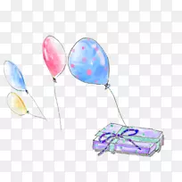 海报下载-水彩画,气球书-空若网 海报下载-水彩画,气球书-空若网