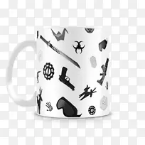 咖啡杯符号图案-杯子-空若网 咖啡杯符号图案-杯子-空若网