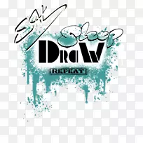 徽标图形设计字体-吃睡眠-空若网 徽标图形设计字体-吃睡眠-空若网