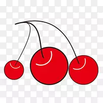 樱花樱桃-手绘樱桃-空若网 樱花樱桃-手绘樱桃-空若网